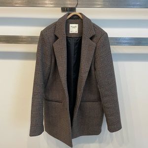 Abercrombie and Fitch Wool-Blend Blazer Coat
